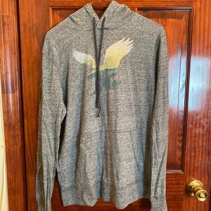 American Eagle Men Graphic Hoodie Size Small